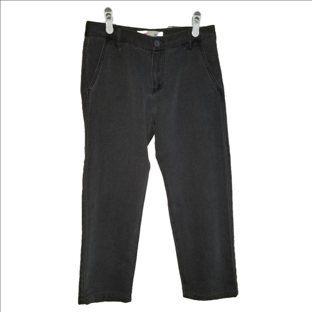 Levi's 511 Knit Trousers Boys Stretchy Grey Pants Label Reads 18 Regular 29x29**